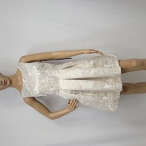 Nicole Miller Jacquard Sleeveless Mini Dress